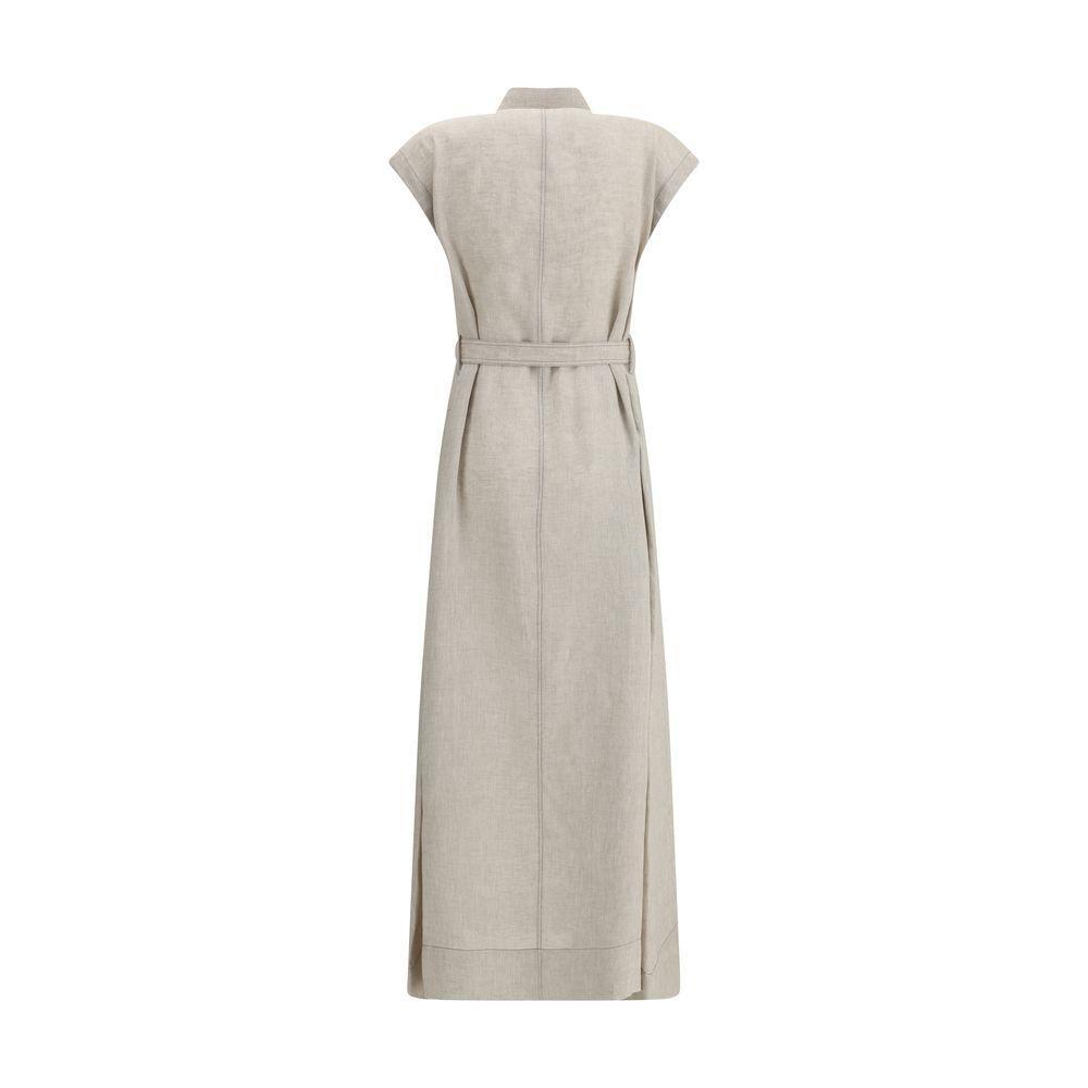 Brunello Cucinelli Long linen Dress BR-MM633AHA92C200-S