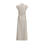 Brunello Cucinelli Long linen Dress BR-MM633AHA92C200-S