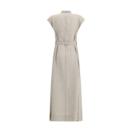 Brunello Cucinelli Long linen Dress BR-MM633AHA92C200-S