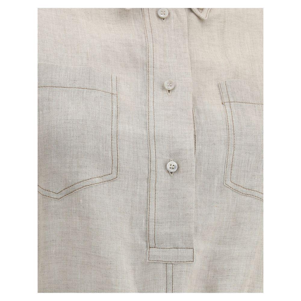 Brunello Cucinelli Long linen Dress BR-MM633AHA92C200-S