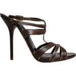 Dolce & Gabbana Bordeaux Ankle Strap Heels Sandals Shoes LA12511-39