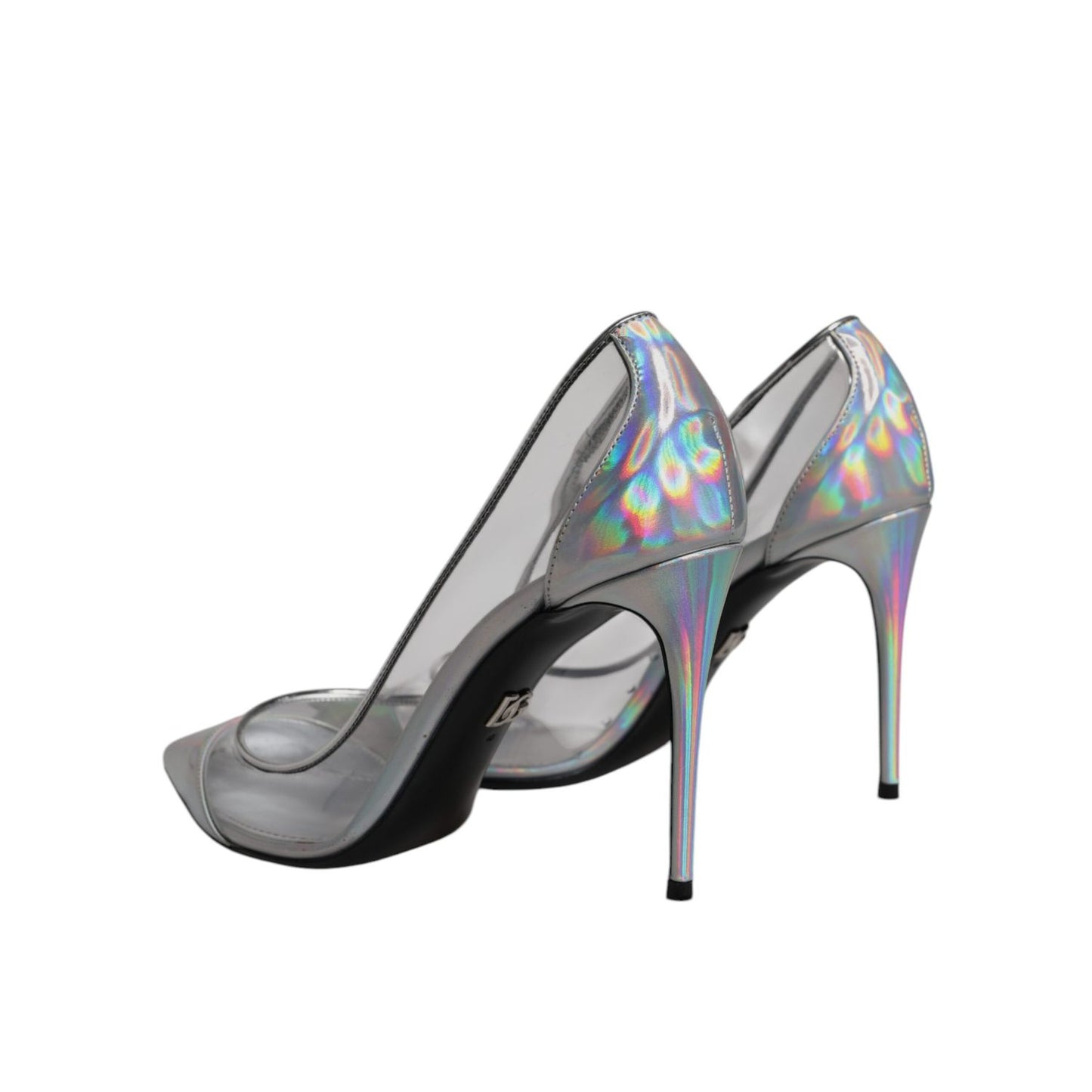 Dolce & Gabbana Multicolor Iridescent Pointed Toe Pumps Shoes