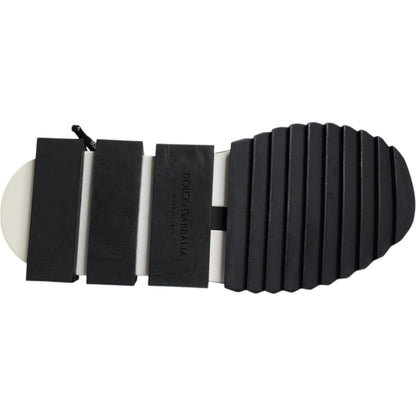 Dolce & Gabbana Black Mesh Sorrento Trekking Sneakers Shoes