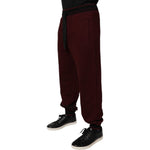 Dolce & Gabbana Bordeaux Cotton Jogger Men Sweatpants Pants PAN76044-50