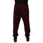 Dolce & Gabbana Bordeaux Cotton Jogger Men Sweatpants Pants PAN76044-50