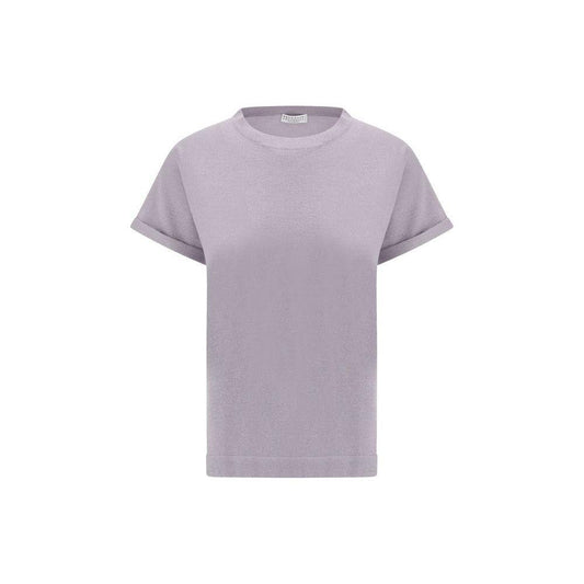 Brunello Cucinelli cashmere glitter T-shirt BR-M41810000C9101-XXL