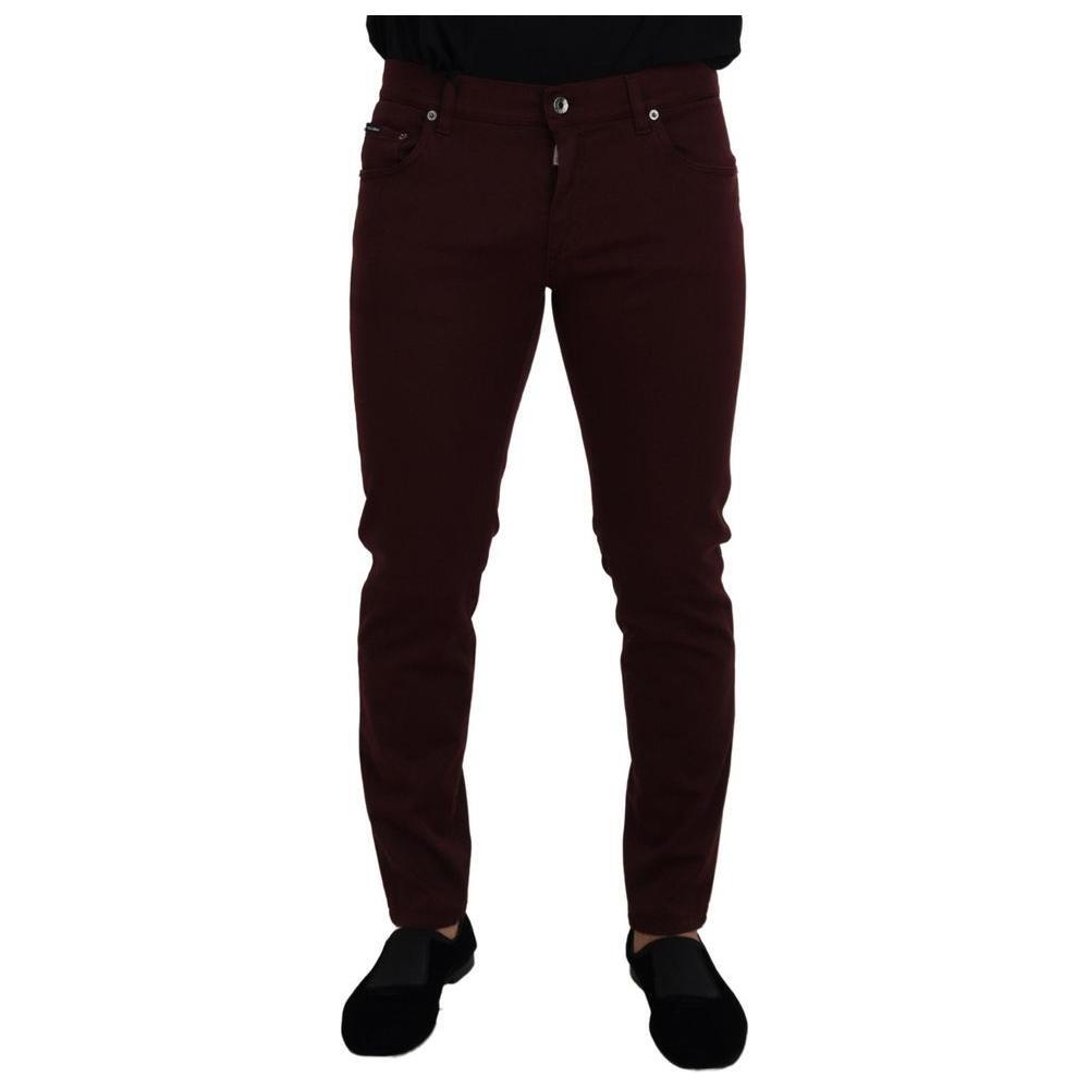 Dolce & Gabbana Bordeaux Cotton Jeans & Pant DO-1023-IT50 | L