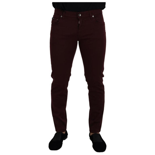 Dolce & Gabbana Bordeaux Cotton Jeans & Pant DO-1023-IT50 | L