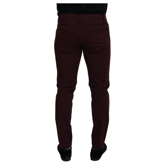 Dolce & Gabbana Bordeaux Cotton Jeans & Pant DO-1023-IT50 | L