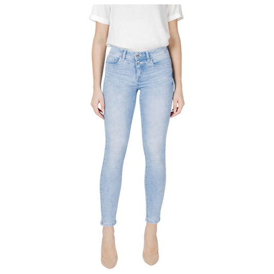 Street One Light Blue Cotton Jeans & Pant