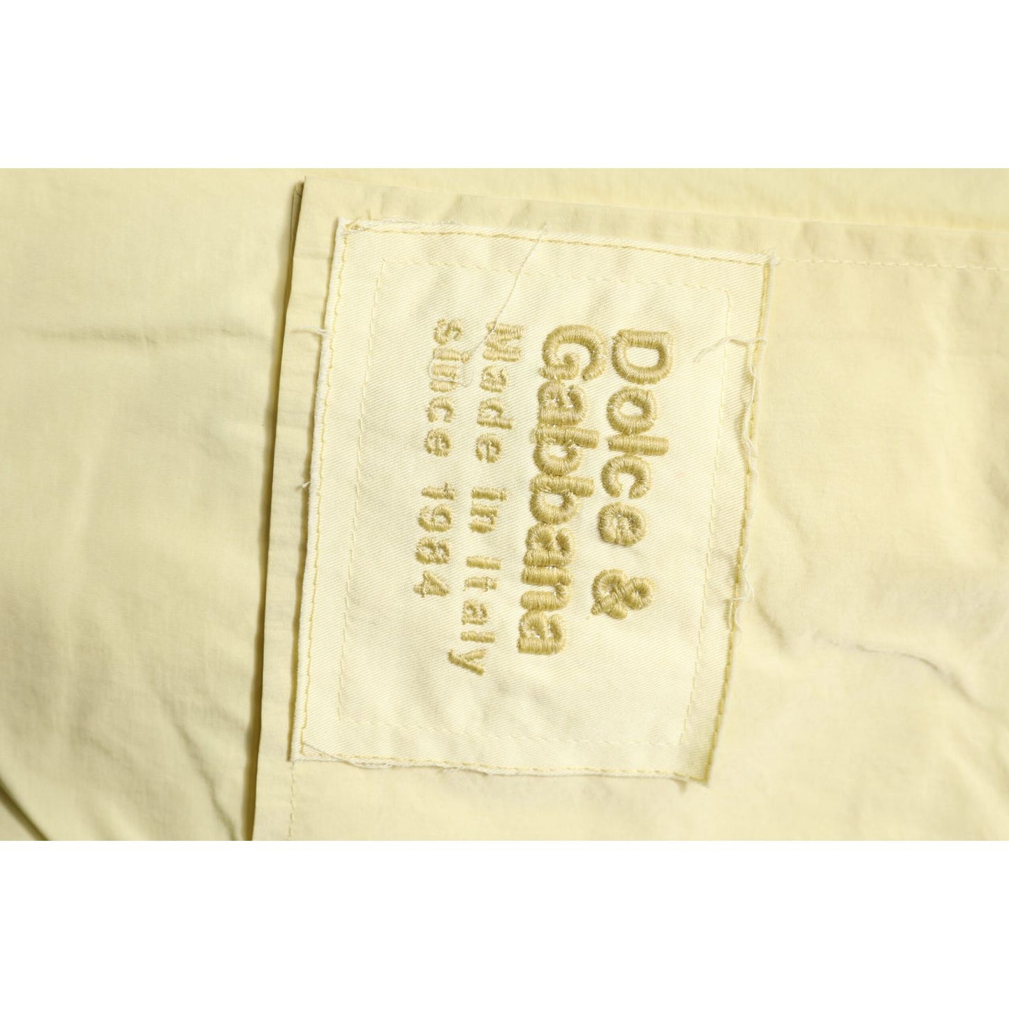 Dolce & Gabbana Yellow Nylon Cargo Chain Men Jogger Pants Dolce & Gabbana