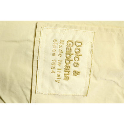 Dolce & Gabbana Yellow Nylon Cargo Chain Men Jogger Pants Dolce & Gabbana