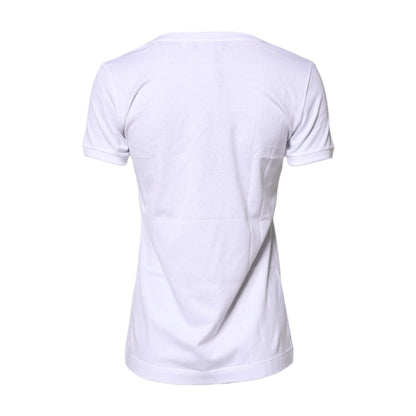Dolce & Gabbana White #DGFamily Cotton Crew Neck T-shirt