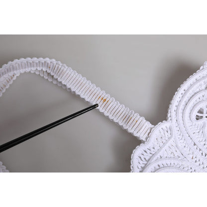 Dolce & Gabbana White Cordonetto Lace Beatrice Tote Shopping Bag