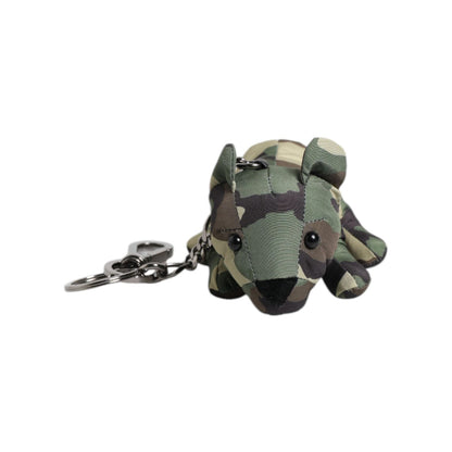Dolce & Gabbana Multicolor Camouflage Animal Silhouette Keychain Keyring