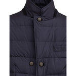 Dolce & Gabbana Blue Polyester Jackets & Coat