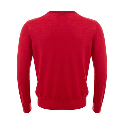 Gran Sasso Elegant Red Wool Sweater for Men