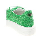 Casadei Emerald Elegance Leather Sneakers Casadei Sea Green