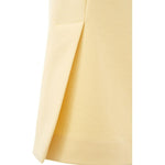 Lardini Elegant Yellow Viscose Skirt for Women Lardini Wheat