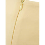 Lardini Elegant Yellow Viscose Skirt for Women Lardini Wheat