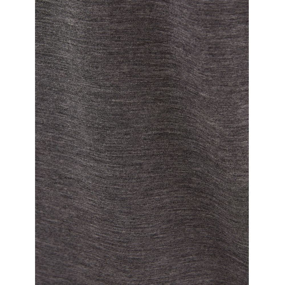 Lardini Elegant Gray Woolen Designer T-Shirt