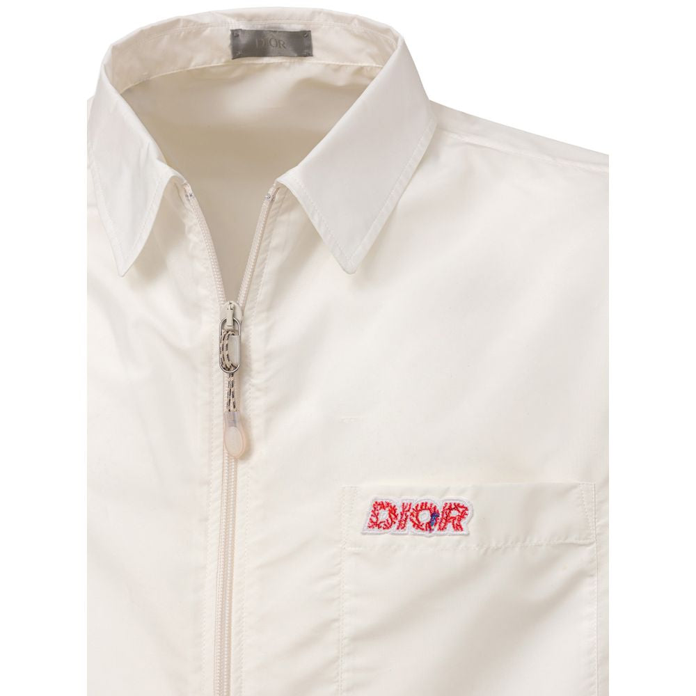 Dior White Polyester Shortsleeve Shirt