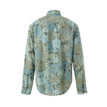 Tom Ford Blue Lyocell Pattern Shirt