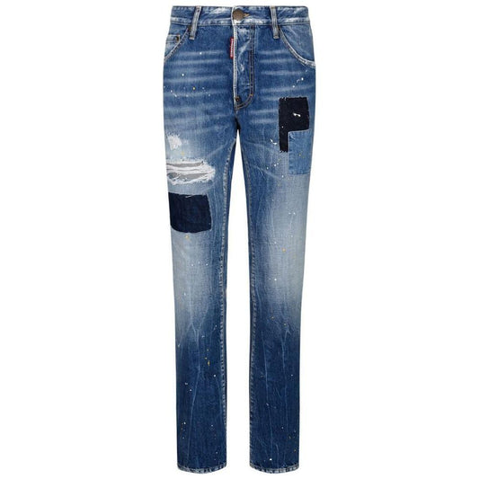 Dsquared² Blue Cotton Jeans & Pant DS-15246-IT48 | M