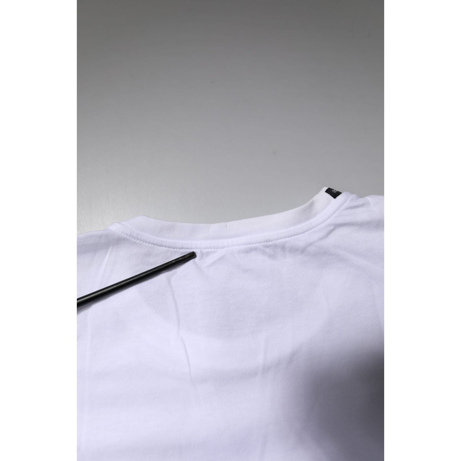 Dolce & Gabbana White Short Sleeves Round Neck Top T-shirt