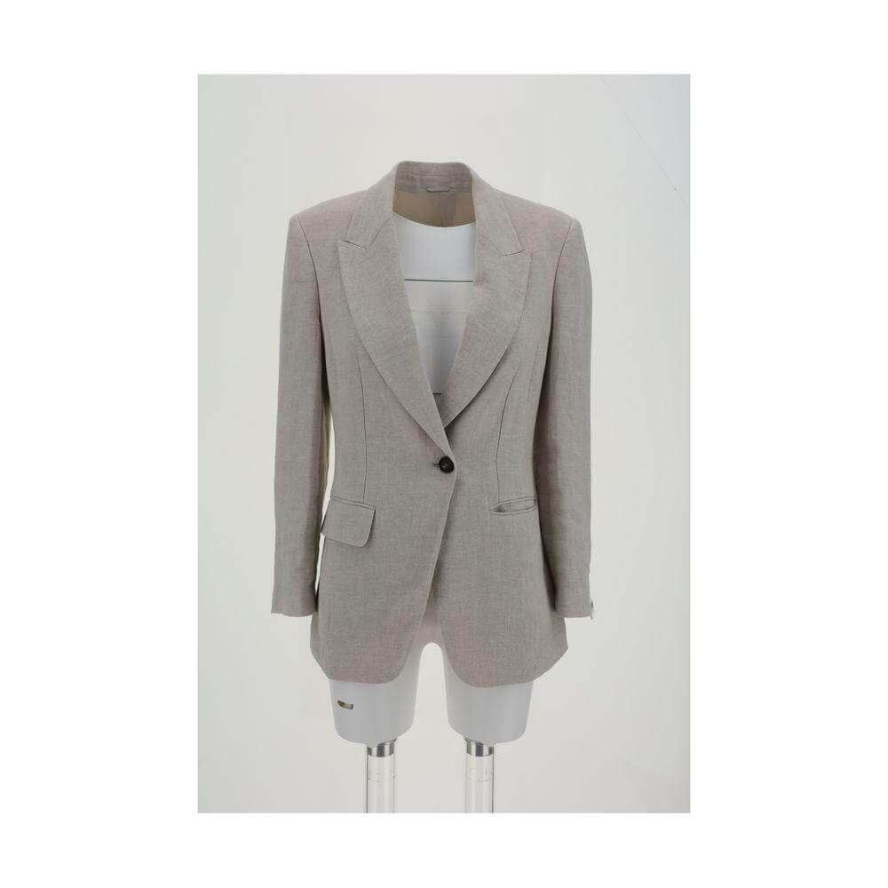 Brunello Cucinelli Linen Blazer BR-MH5477221C169-IT44 | L
