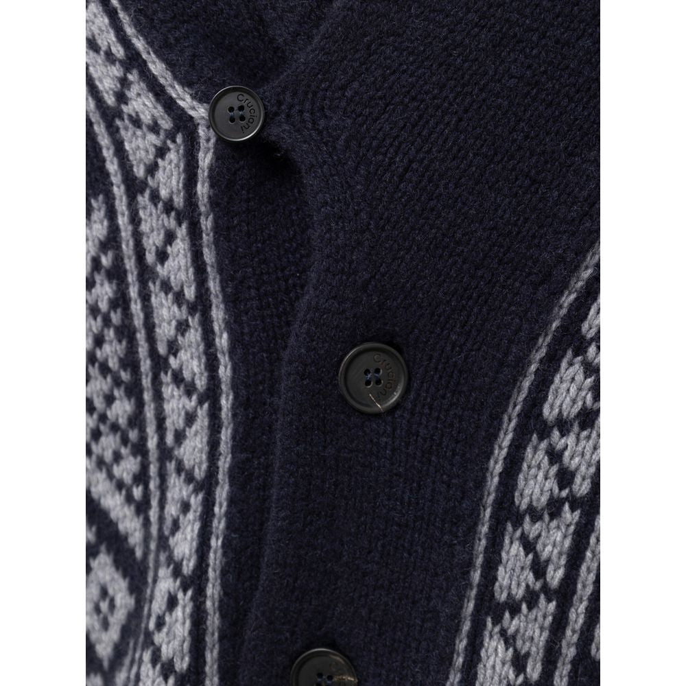Cruciani Bicolor Cashmere Cardigan