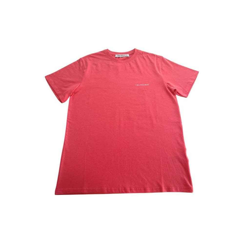 Trussardi Beachwear Red Cotton Men's T-Shirt