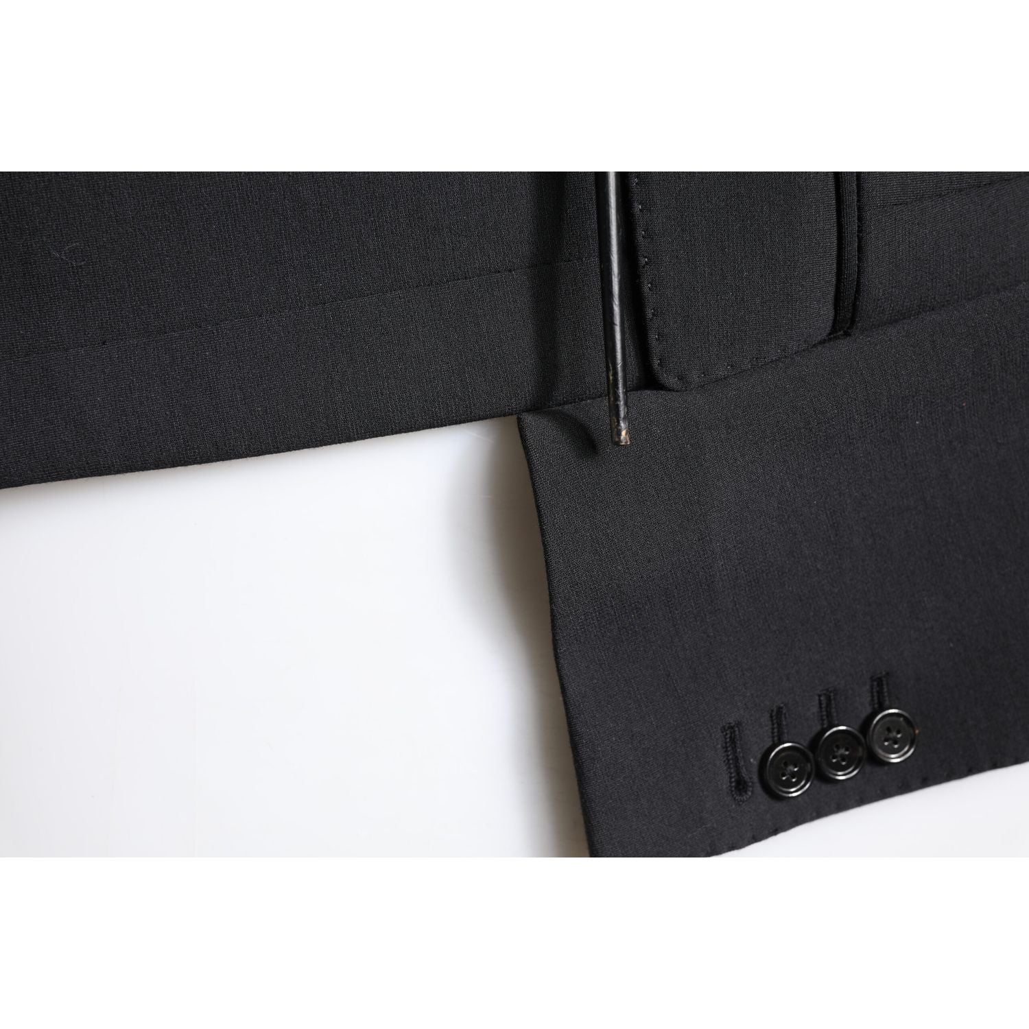 Dolce & Gabbana Black Single Breasted Men Coat Blazer Suit