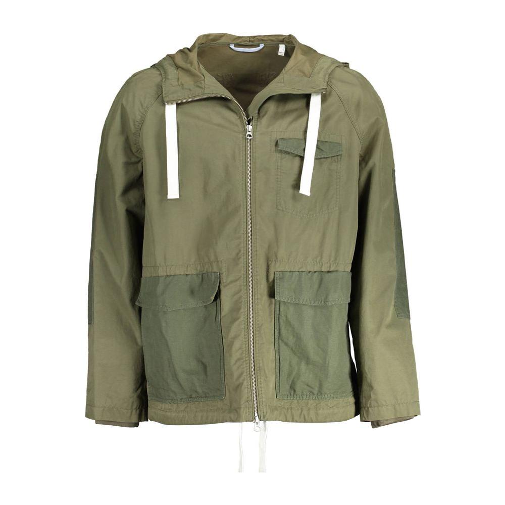 Gant Green Cotton Jackets & Coat