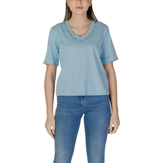 Liu Jo Blue Cotton Tops & T-Shirt