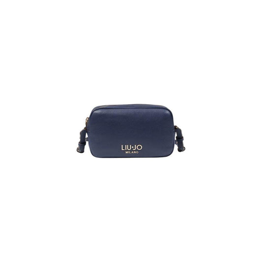 Alt Tag: Liu Jo blue medium handbag for women, spring/summer collection, made of 100% polyurethane, elegant and stylish fashion accessory.