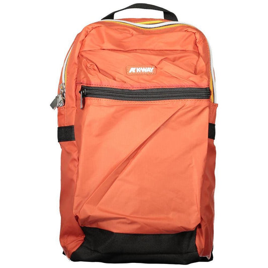 K-WAY Red Polyamide Men Backpack KW-34785