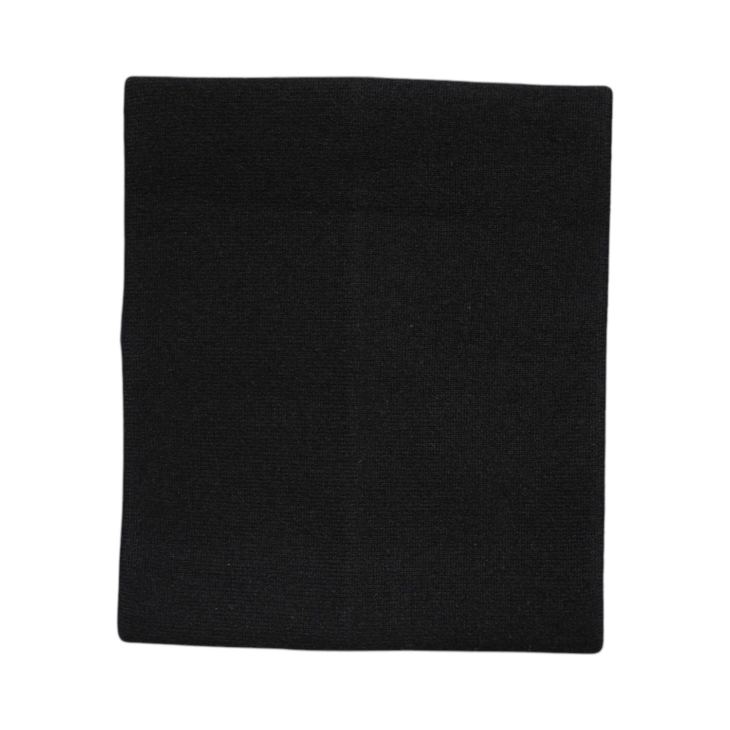 Dolce & Gabbana Black Cashmere Knitted Neck Warmer Foulard Scarf