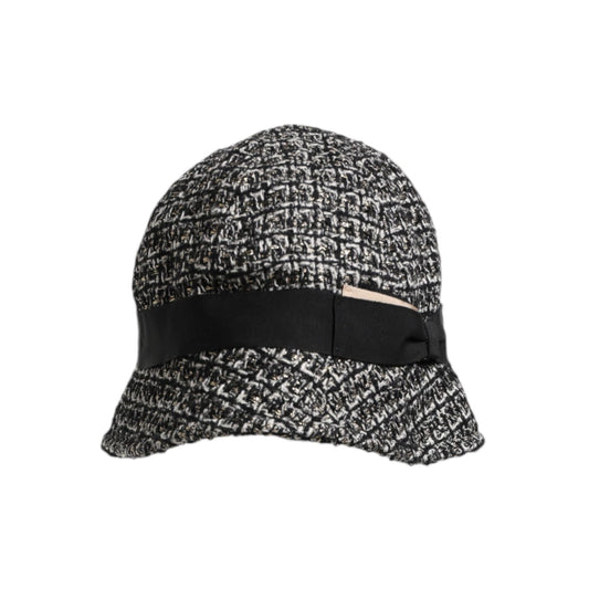 Dolce & Gabbana Black Cotton Blend Bucket Hat