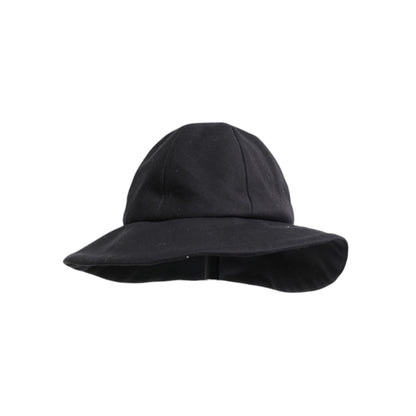 Dolce & Gabbana Black Cotton Wide Brim Bucket Hat