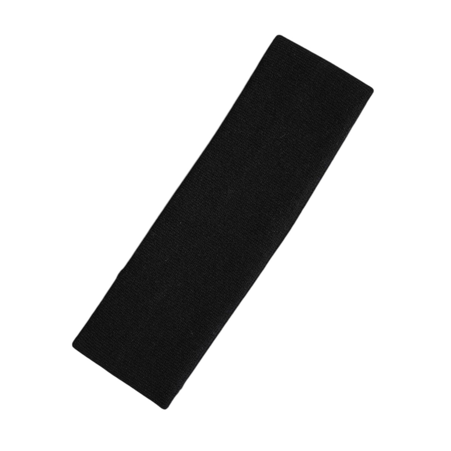 Dolce & Gabbana Black Cashmere Knitted Women Head Band Hat