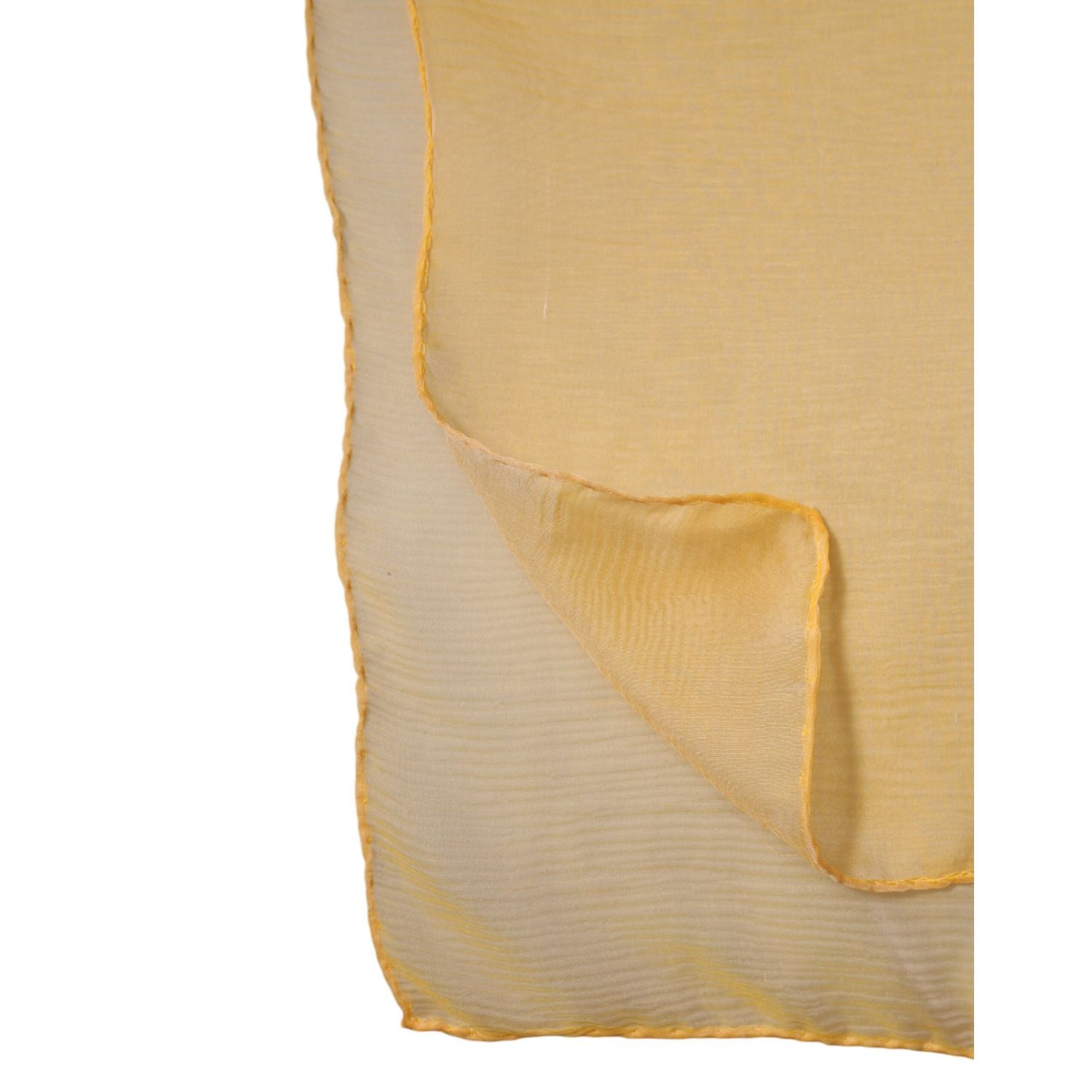 Dolce & Gabbana Yellow Silk Rectangle Wrap Shawl Scarf