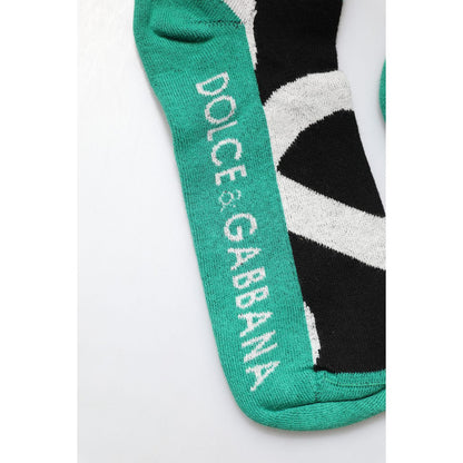 Dolce & Gabbana Multicolor Cotton Stretch Over Calf Socks