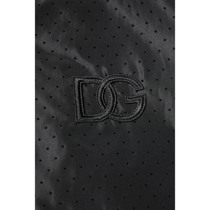 Dolce & Gabbana Black Long Sleeves Full Zip Bomber Jacket