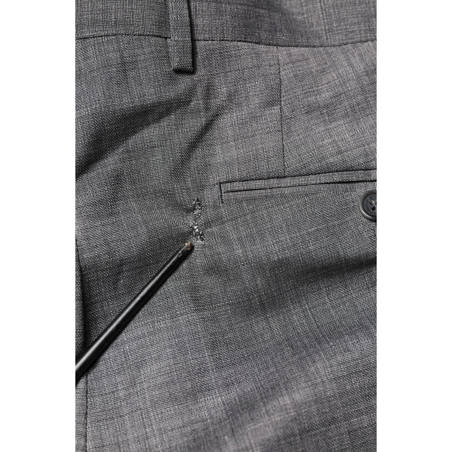 Dolce & Gabbana Gray Wool Single Breasted 2 Piece Suit