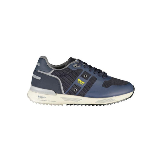 Blauer Dapper Blue Sneakers with contrast detailing, showcasing lace-up design, iconic logo, and durable construction for active lifestyles.