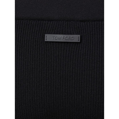 Tom Ford Black Cashmere Midi Skirt