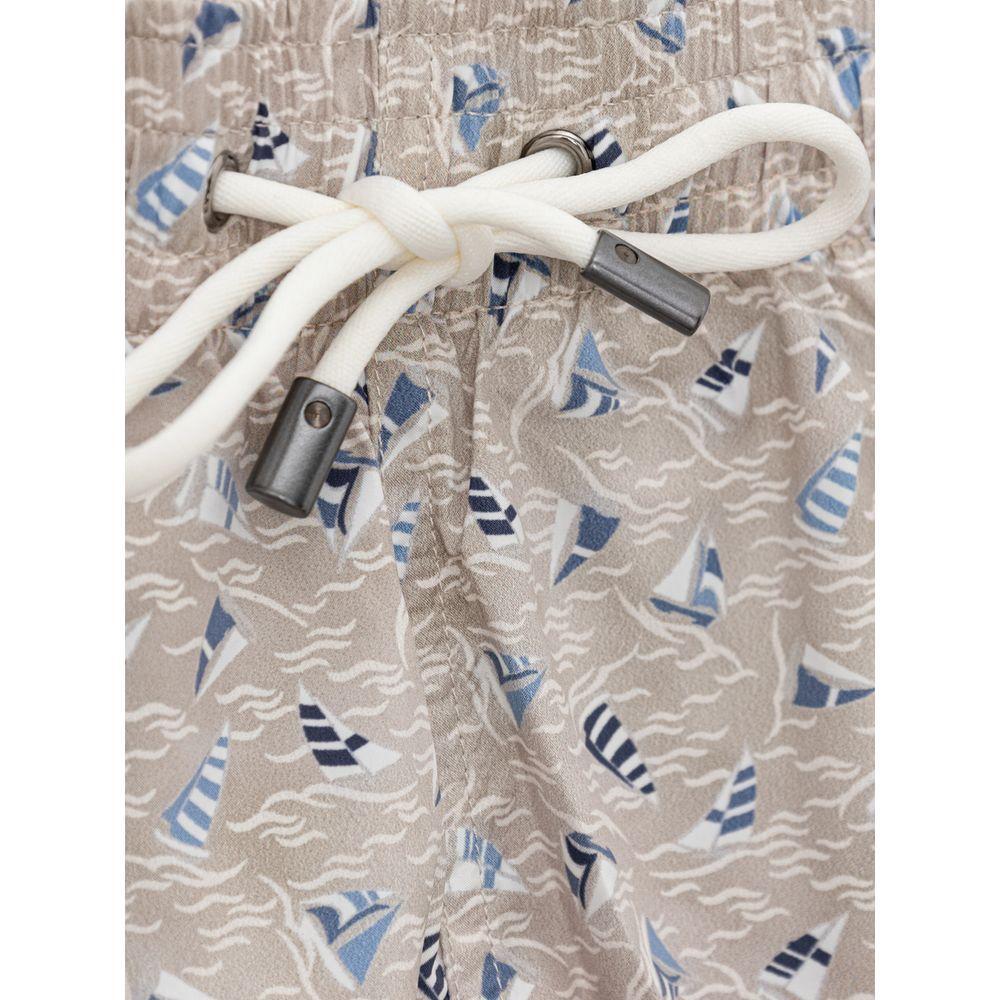 Canali Beige Polyester Swim Short CA-9186672-S