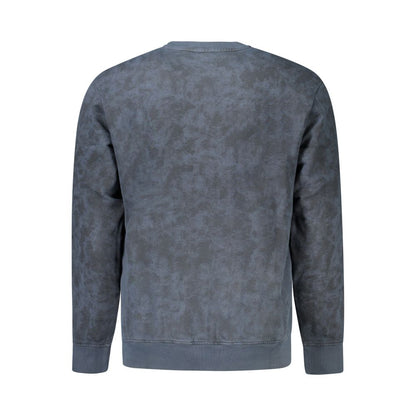 Alt Tag: Hugo Boss Blue Cotton Men Sweater with sophisticated embroidery and iconic logo, offering comfort and luxury for a modern wardrobe.