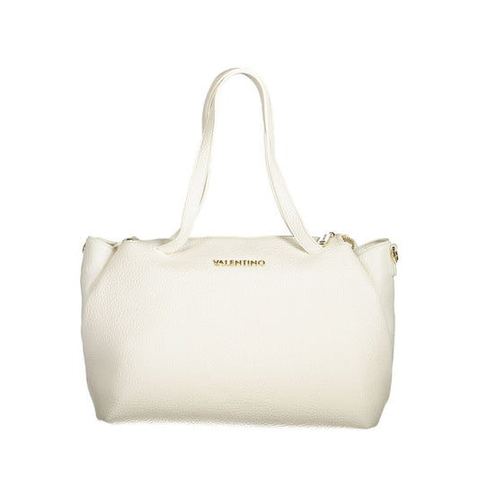 Valentino Bags white polyethylene women handbag with shoulder handles and detachable strap